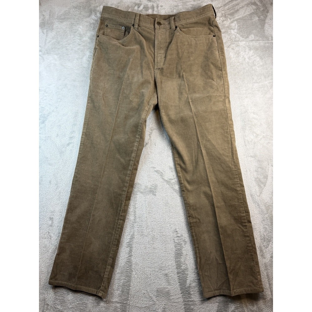 Onward Reserve Corduroy Pants Mens‎ 35x30 Brown Casual Straight 5 Pocket Stretch